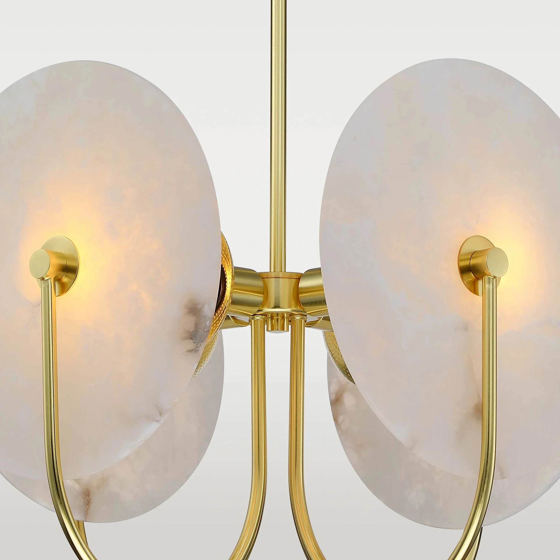 Modena 4Lt Multi-Arm Pendant - Brass - Image 3