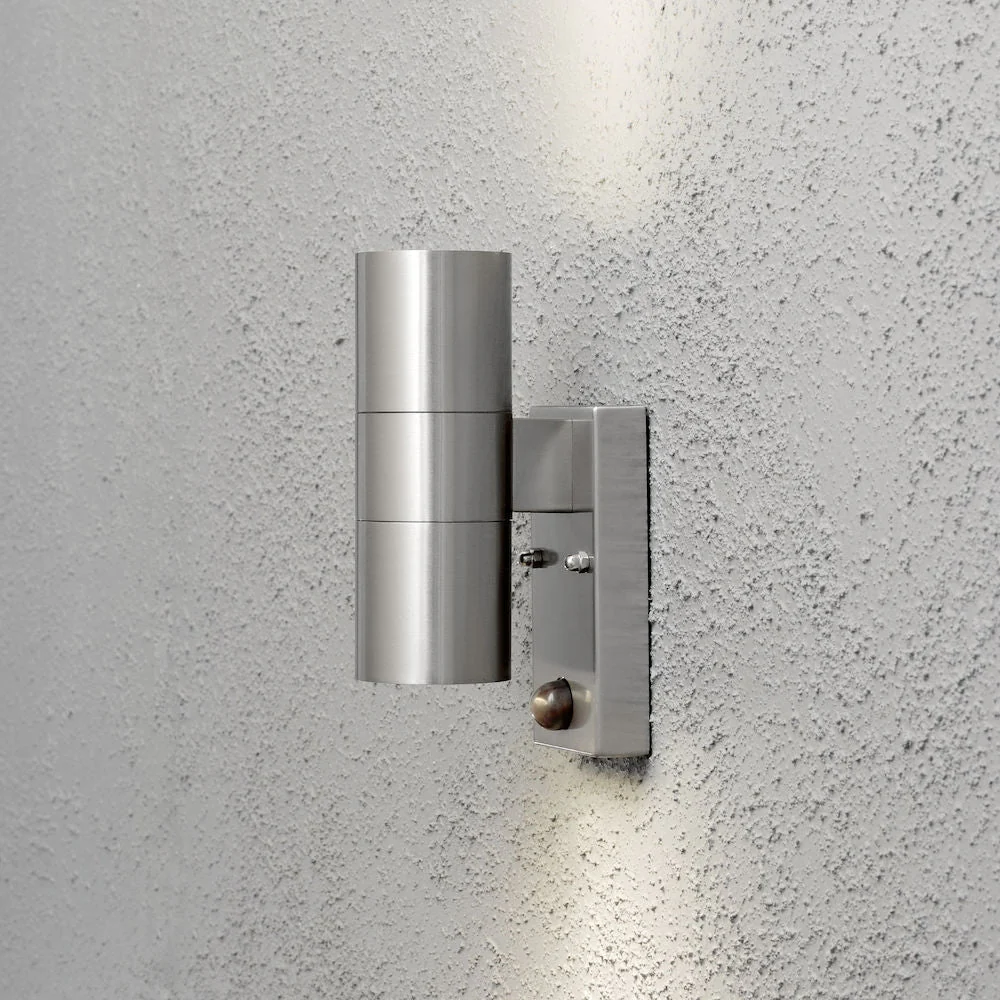 Modena Single/Double Wall Light GU10 IP44 PIR - Various Finishes - Image 9