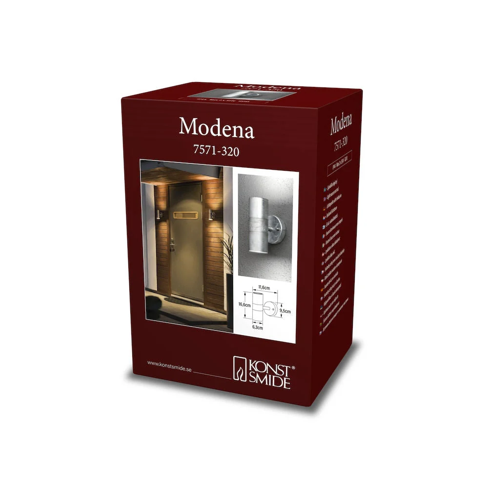 Modena Up & Down Light GU10 IP44 - Various Colours - Image 11
