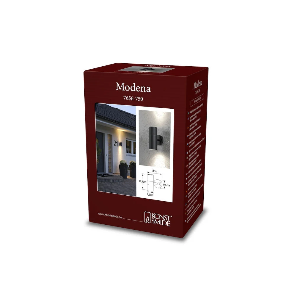 Modena Up & Down Light GU10 IP44 - Various Colours - Image 4