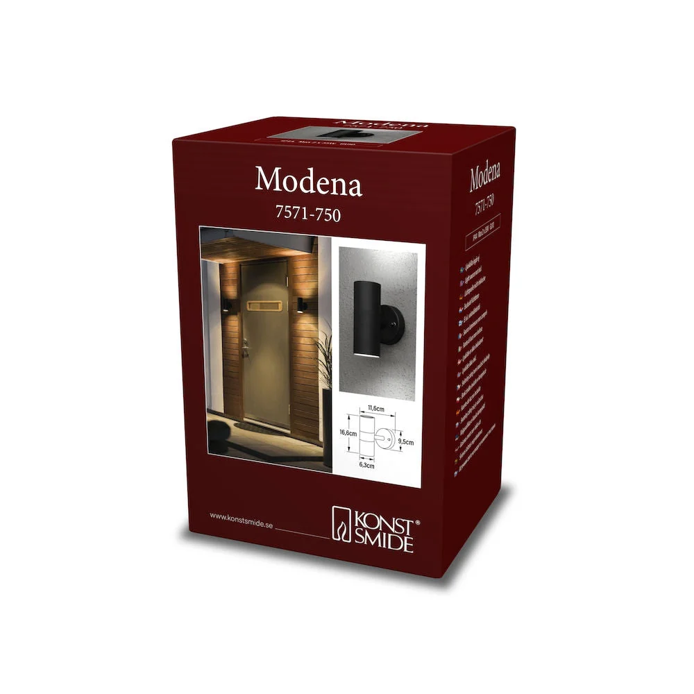 Modena Up & Down Light GU10 IP44 - Various Colours - Image 9
