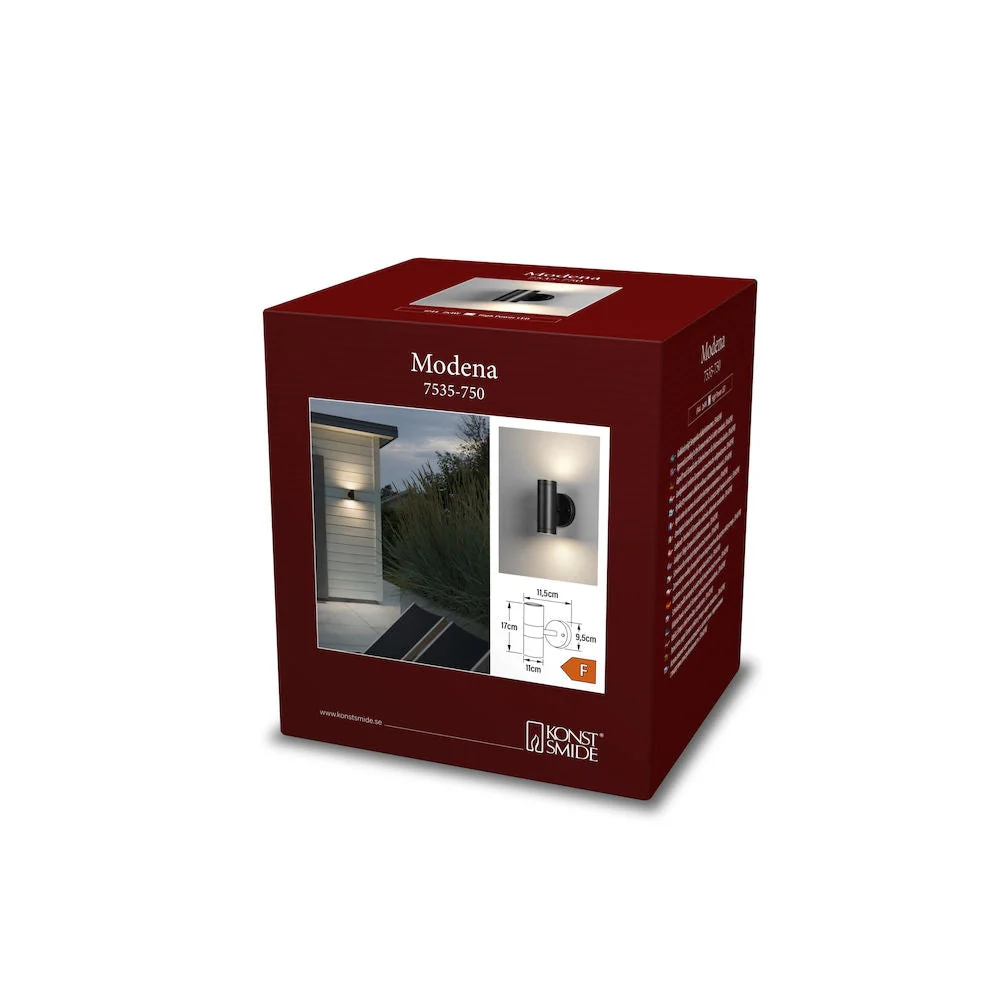 Modena Up/Down Light LED IP44 - Black/White - Image 10