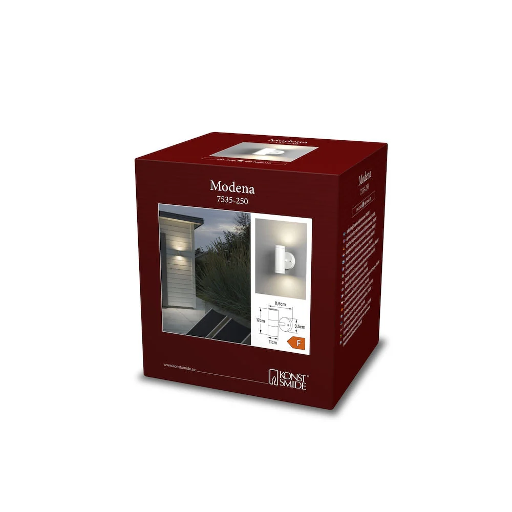 Modena Up/Down Light LED IP44 - Black/White - Image 5