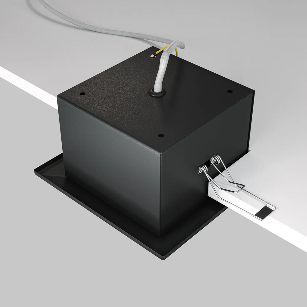 Modern Downlight 1/2 Light Metal - Black/White Finish - Image 4
