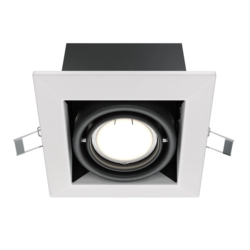 Modern Downlight 1/2 Light Metal - Black/White Finish - Image 5