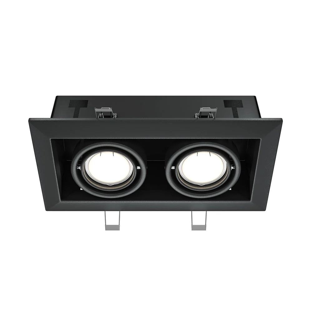 Modern Downlight 1/2 Light Metal - Black/White Finish - Image 9
