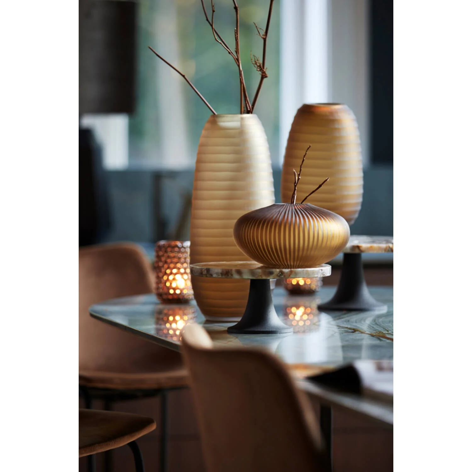 Molexa Vase Glass Matt Dark Brown - Image 5