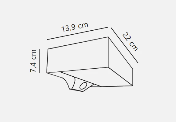 Monay Round/ Square Solar Wall light - Image 4