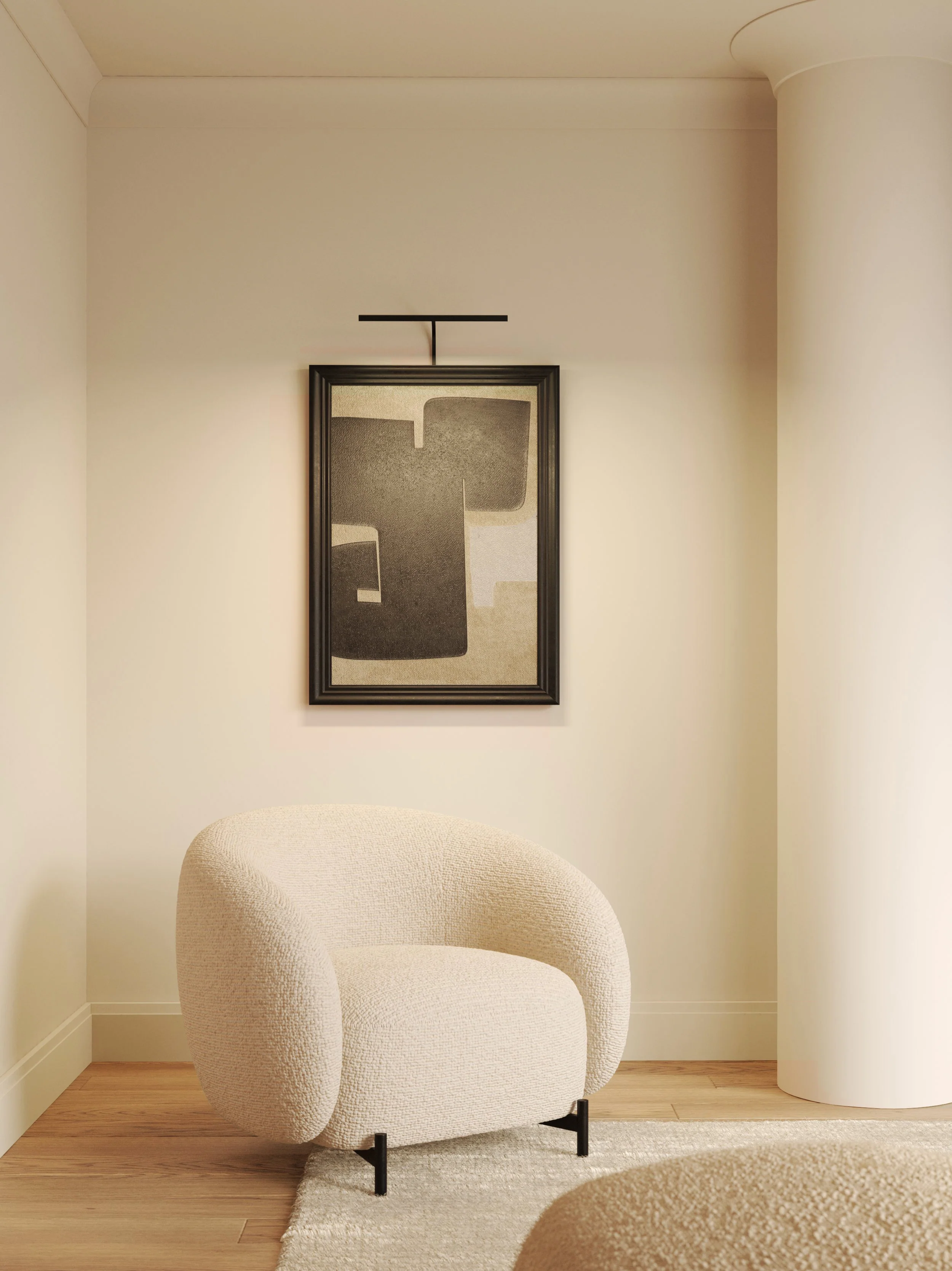 Mondrian 400/600 Frame Mounted LED Picture Lights- Bronze/ Matt Black - Image 4