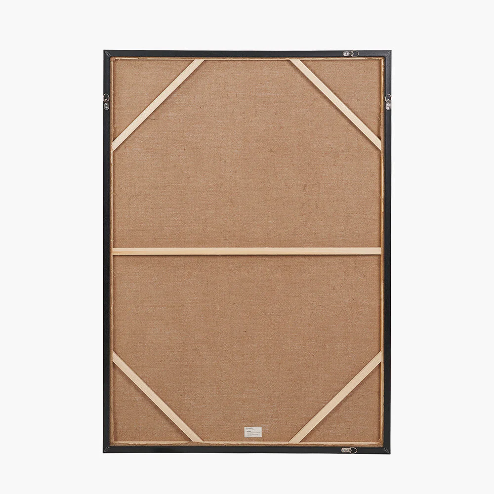 Monochrome Abstract Canvas with Black Frame - Image 8