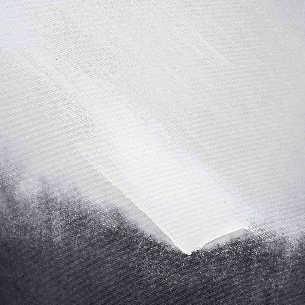 Monochrome Abstract Square Canvas with Black Frame - Image 3