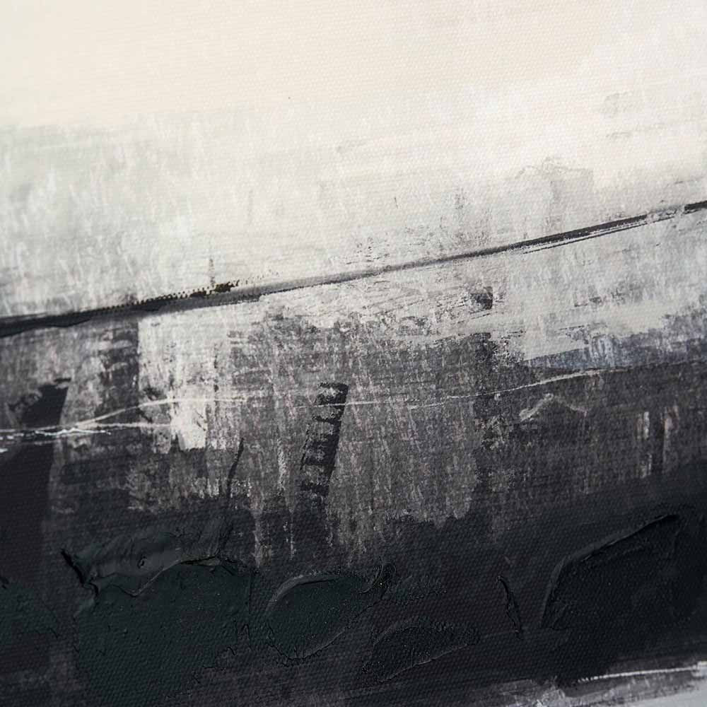 Monochrome Landscape Canvas with Black Frame - Image 3