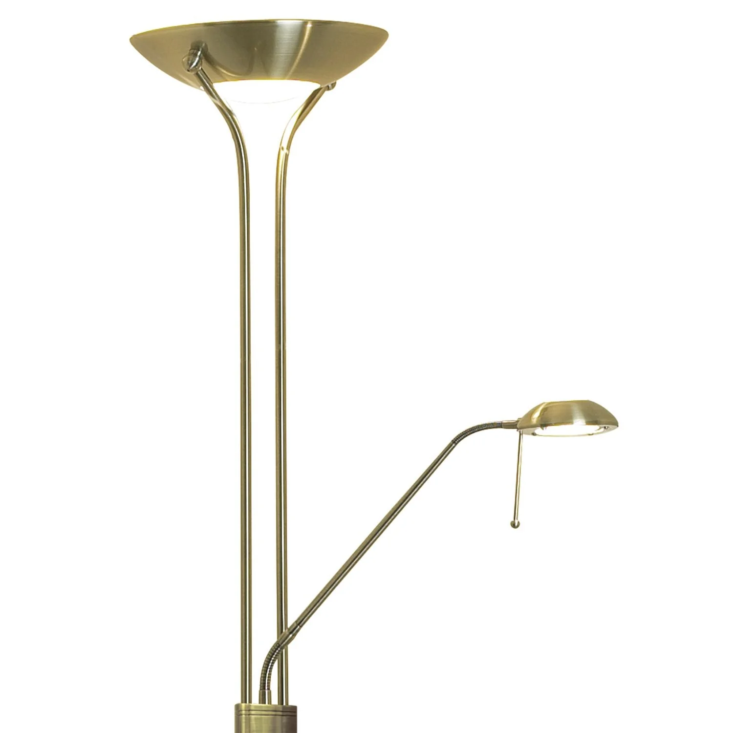Montana Floor Lamp Antique Brass/Satin Chrome - Image 3