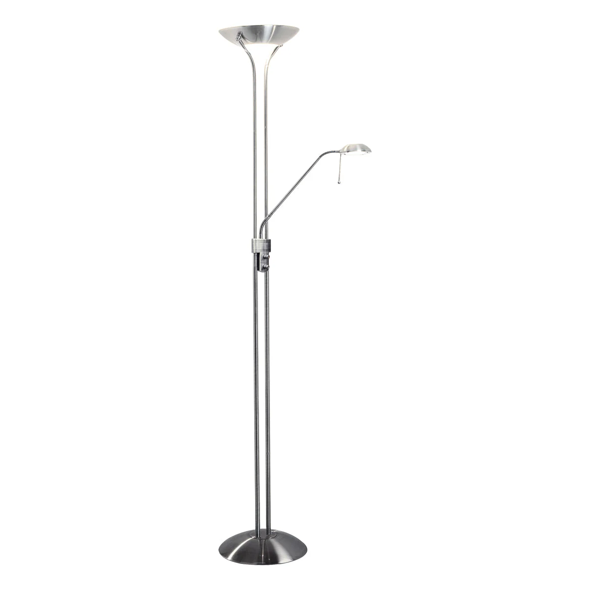 Montana Floor Lamp Antique Brass/Satin Chrome - Image 7
