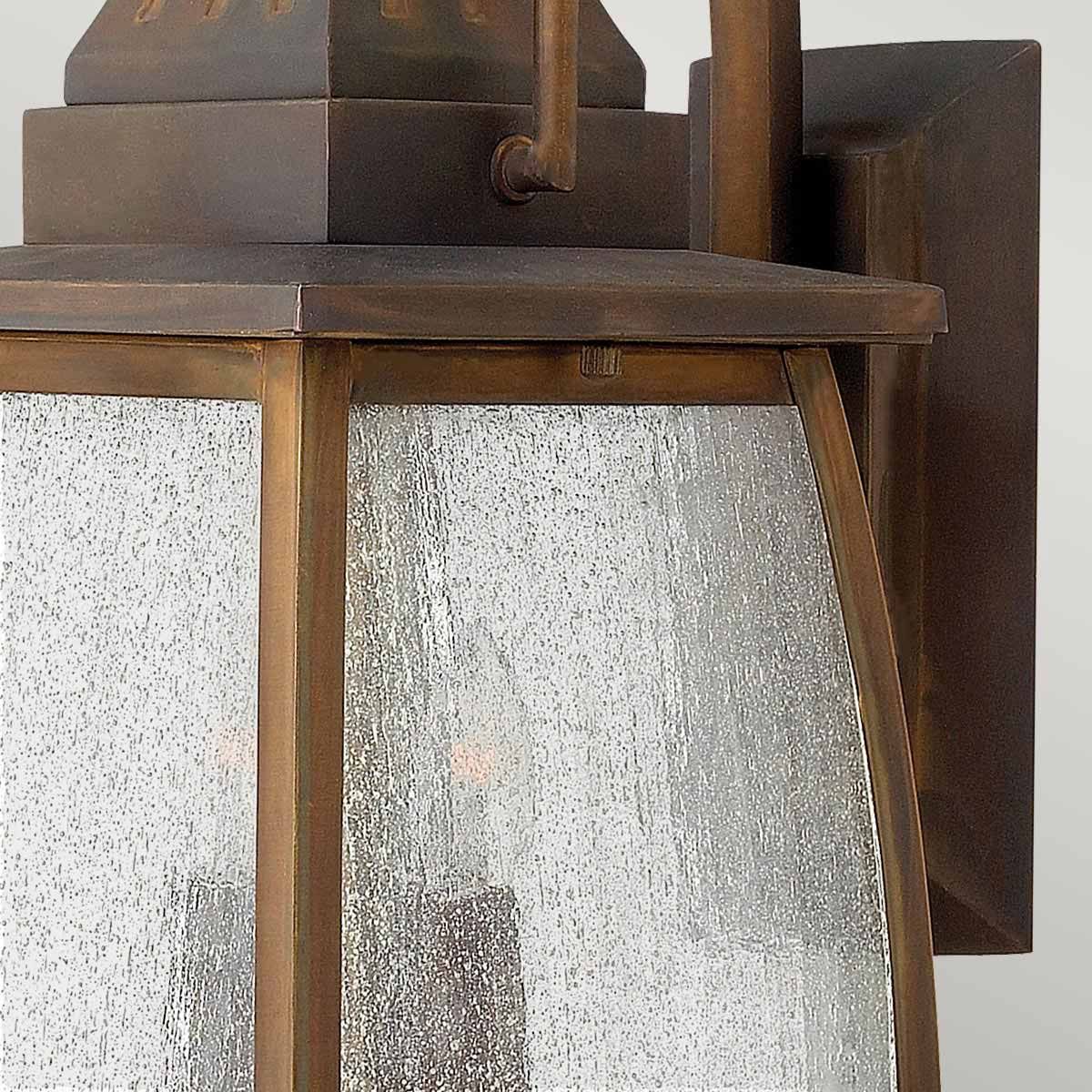 Montauk 2 Light Small Outdoor Wall Lantern - Sienna E14 IP44 - Image 3