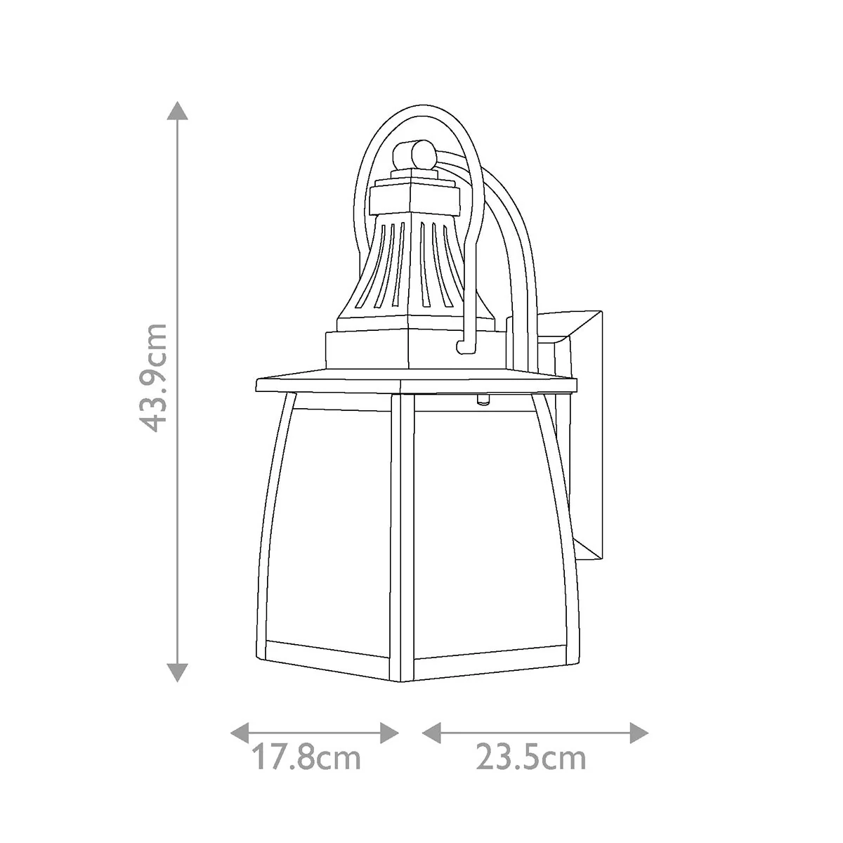 Montauk 2 Light Small Outdoor Wall Lantern - Sienna E14 IP44 - Image 5