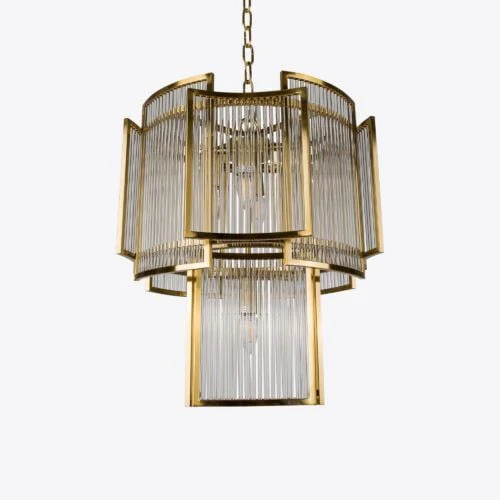 Monte Carlo Piccolo Chandelier- Brass/ Bronze - Image 2