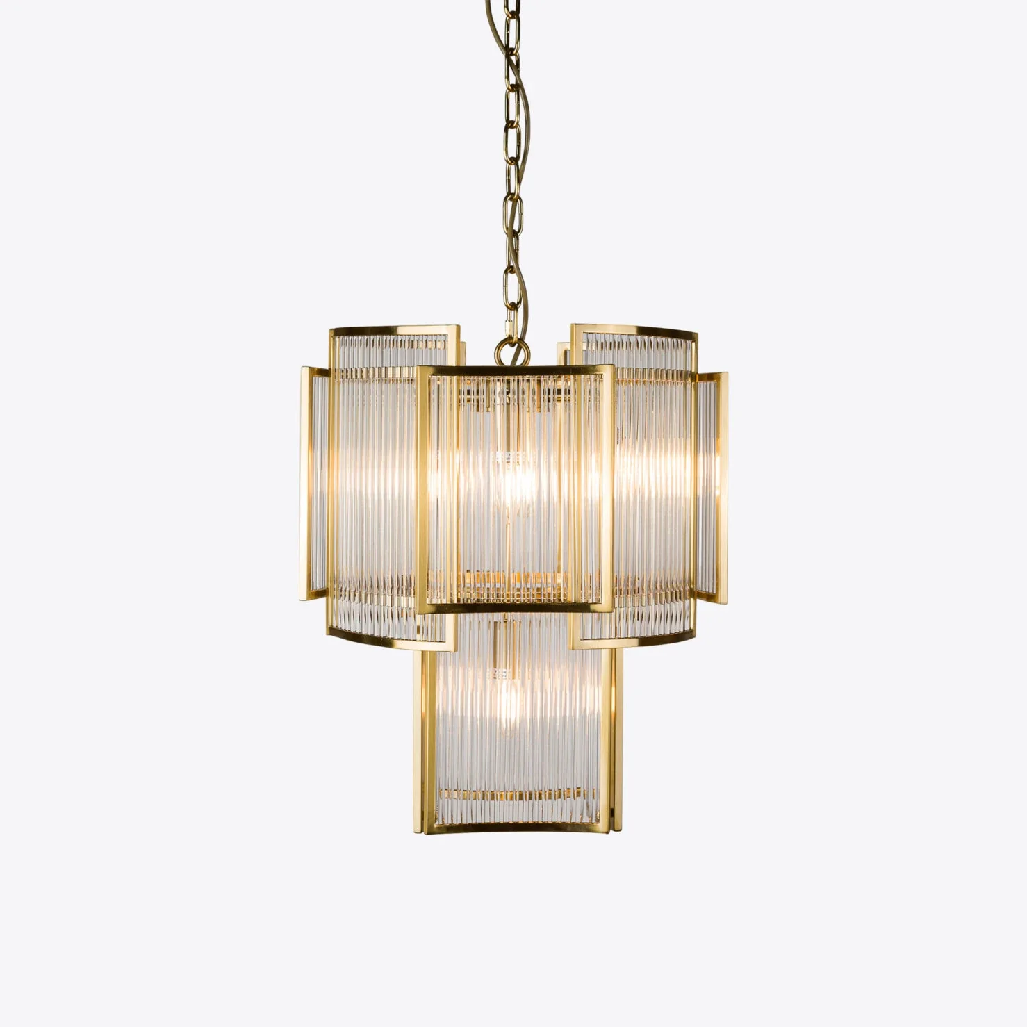 Monte Carlo Piccolo Chandelier- Brass/ Bronze - Image 4