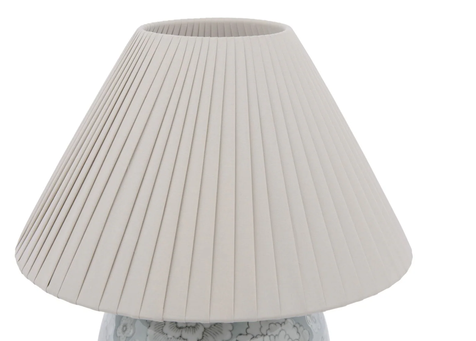 Montford Table Lamp- Blue Ceramic With Shade - Image 3