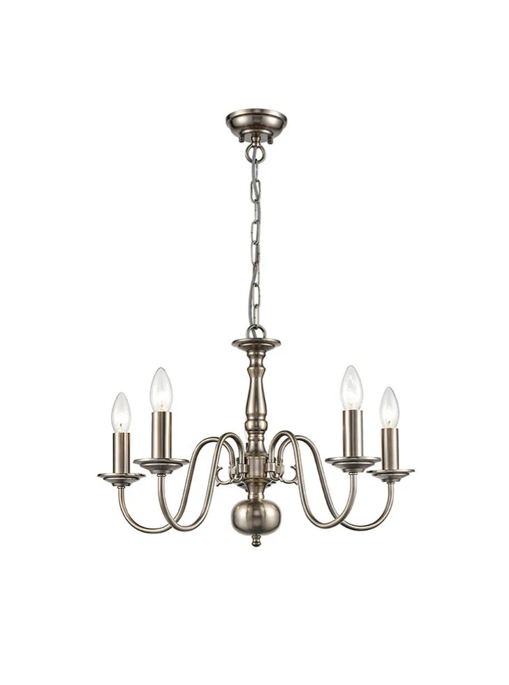 Montgomery 3/5/8Lt Multi-Arm Pendant Pewter Finish - Image 2