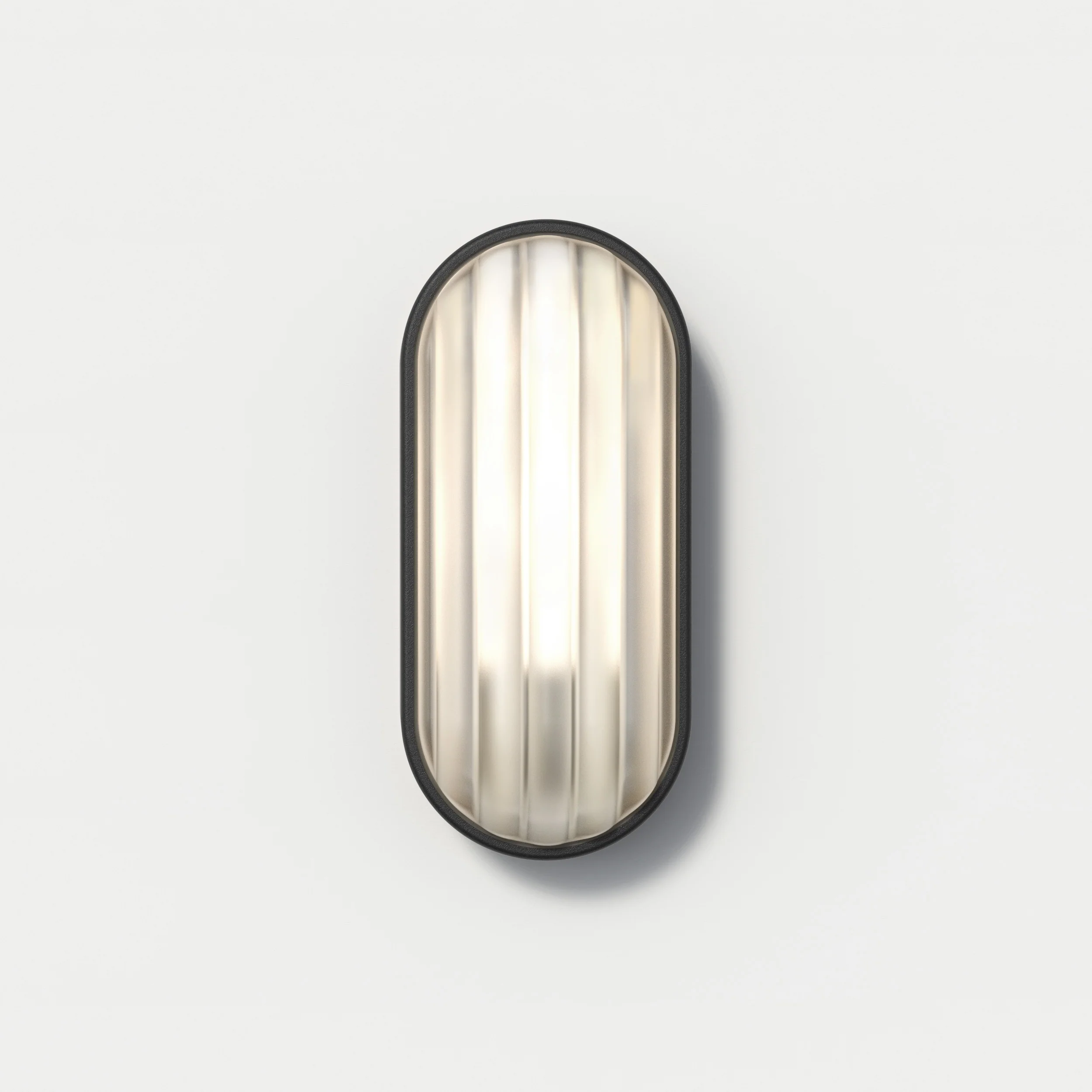 Montreal Oval Wall Light - Textured Black - Image 4
