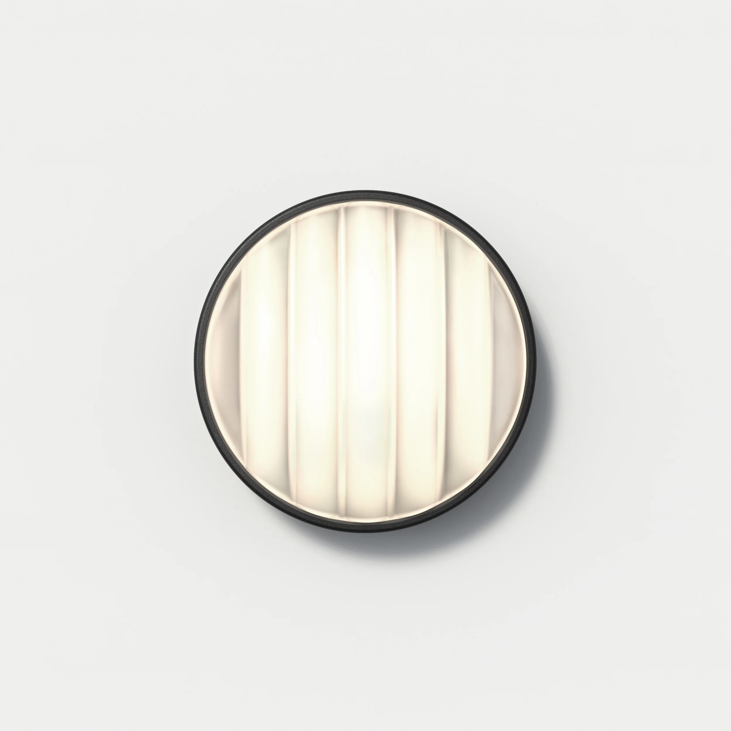 Montreal Round 220/300 Outdoor Wall Light- Black/ Brushed Stainless Steel - Image 3