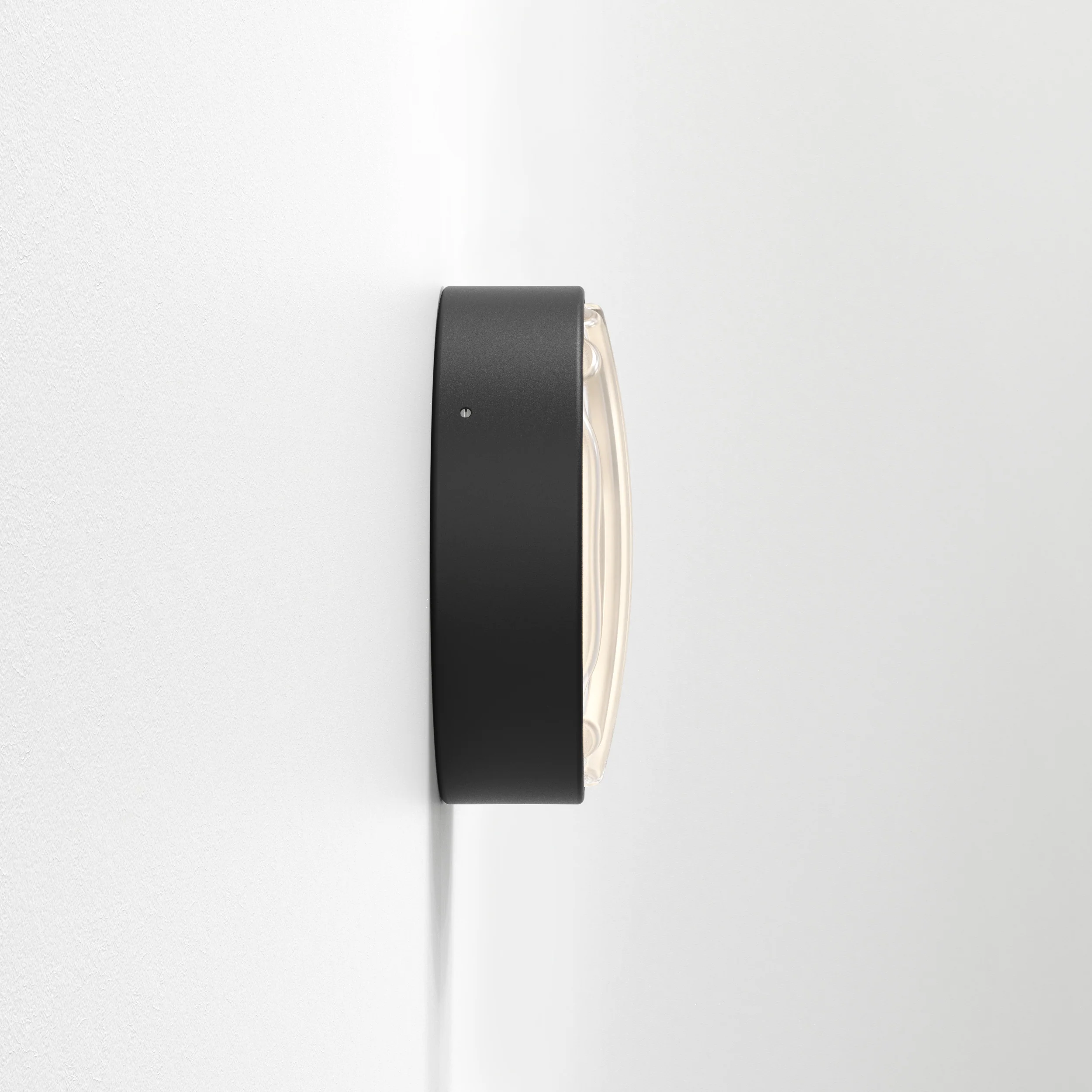 Montreal Round 220/300 Outdoor Wall Light- Black/ Brushed Stainless Steel - Image 4