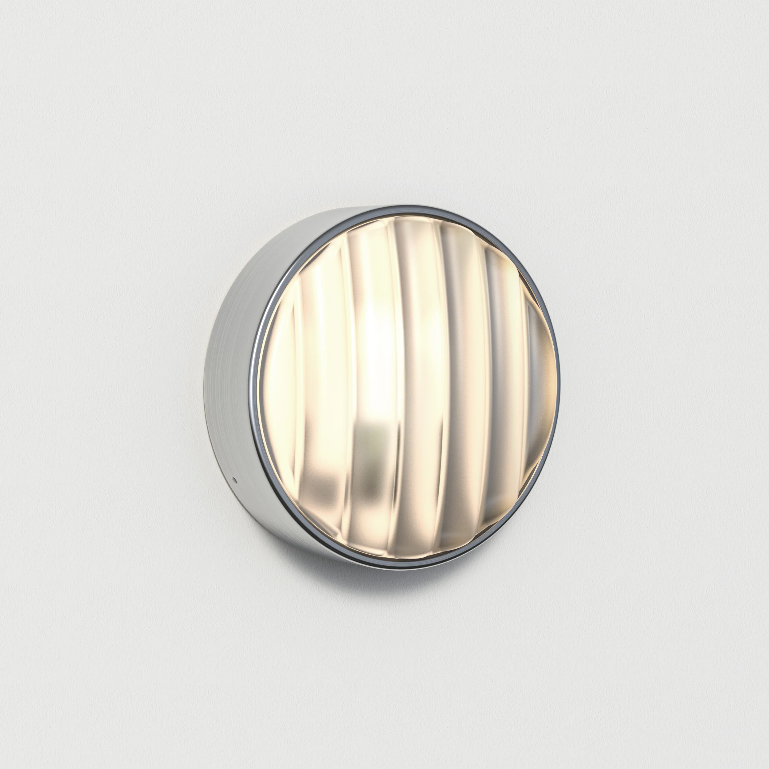 Montreal Round 220/300 Outdoor Wall Light- Black/ Brushed Stainless Steel - Image 8