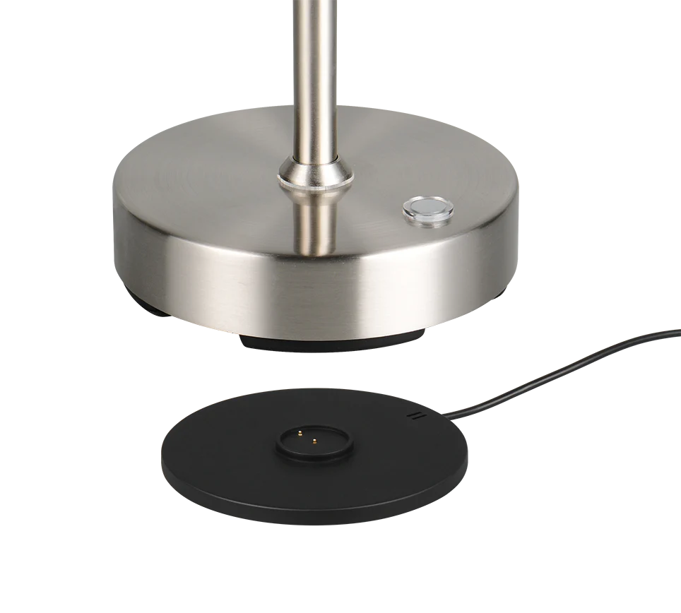 Moreno LED Table Lamp - Nickel/Black - Image 4