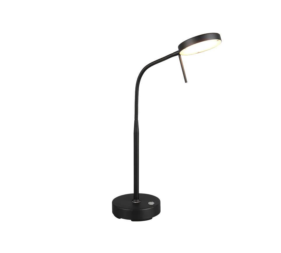Moreno LED Table Lamp - Nickel/Black - Image 6