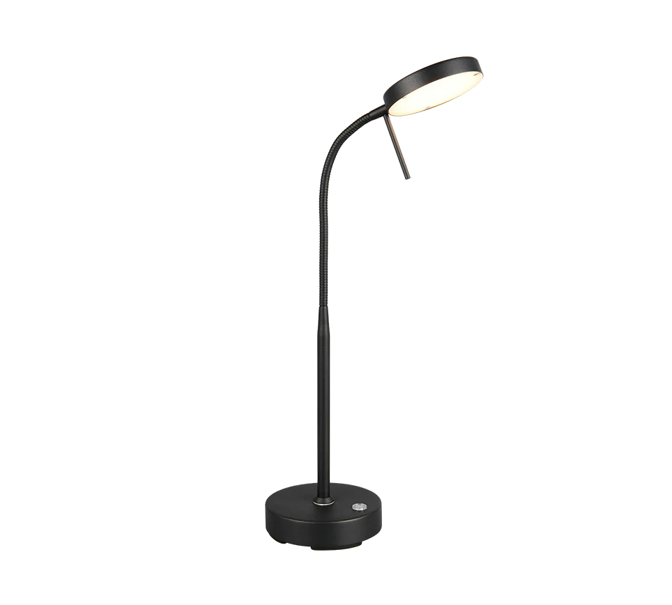 Moreno LED Table Lamp - Nickel/Black - Image 7