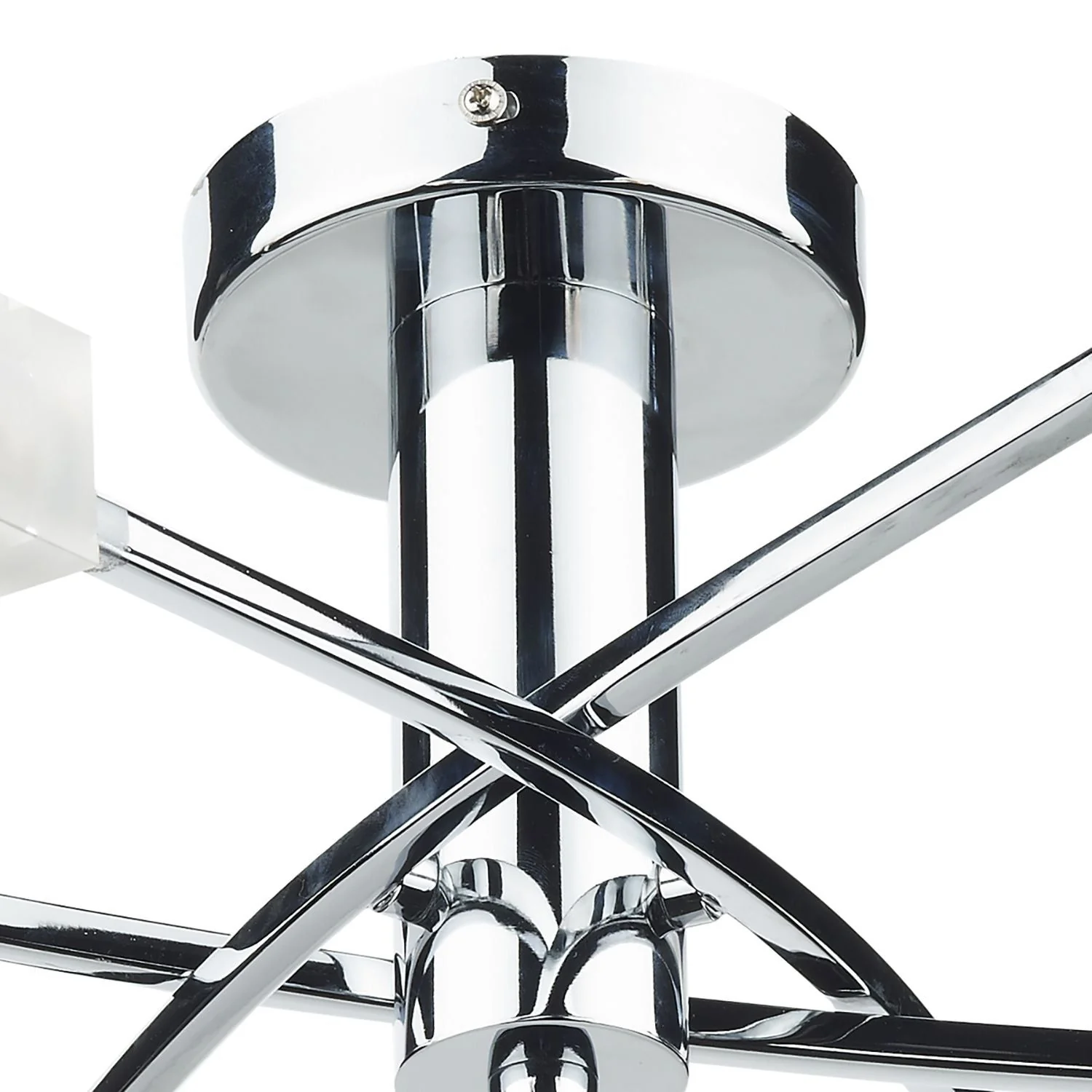 Morgan 3/6Lt Semi Flush Light - Black Chrome/Antique Brass/Satin Chrome/Polished Chrome Finish - Image 11