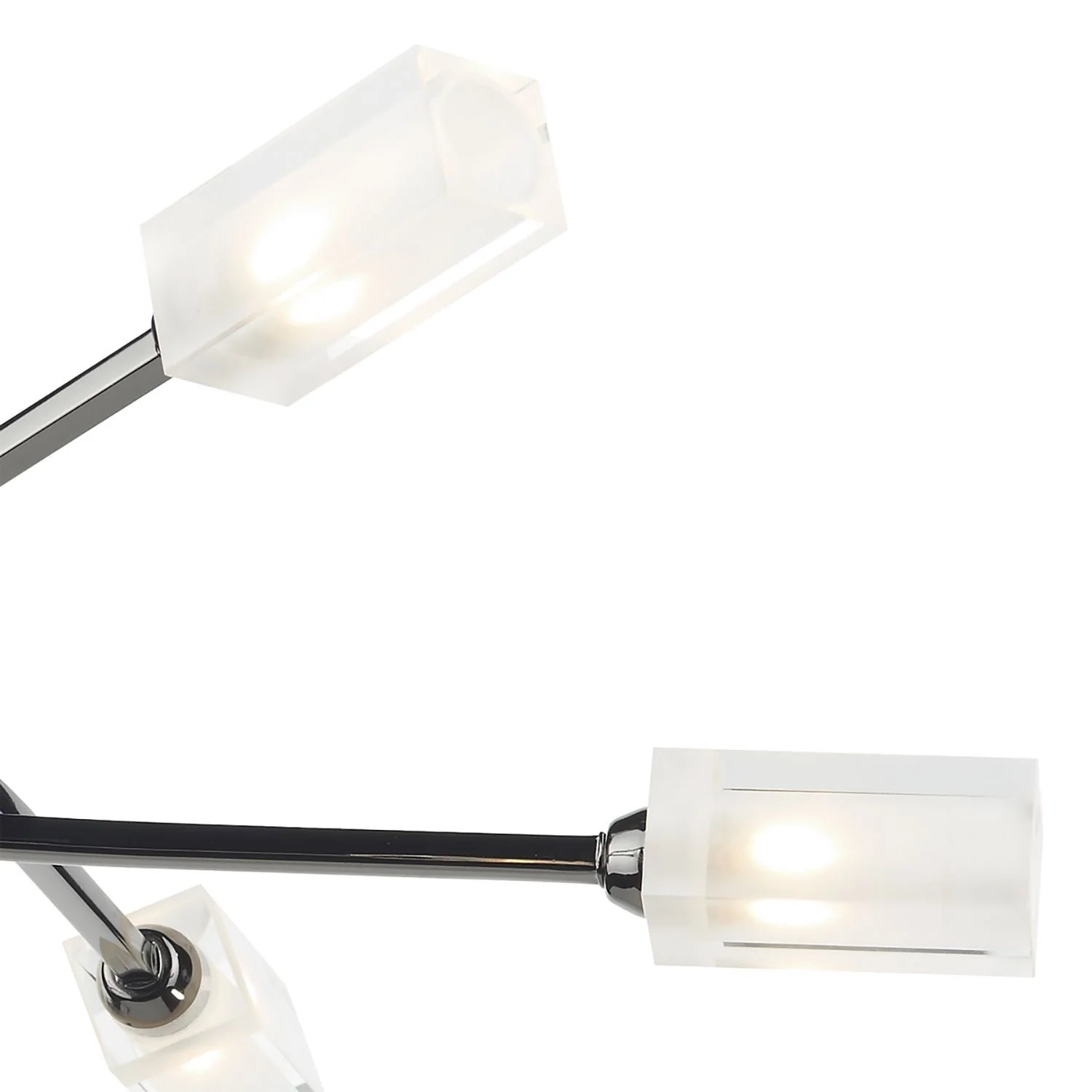 Morgan 3/6Lt Semi Flush Light - Black Chrome/Antique Brass/Satin Chrome/Polished Chrome Finish - Image 2