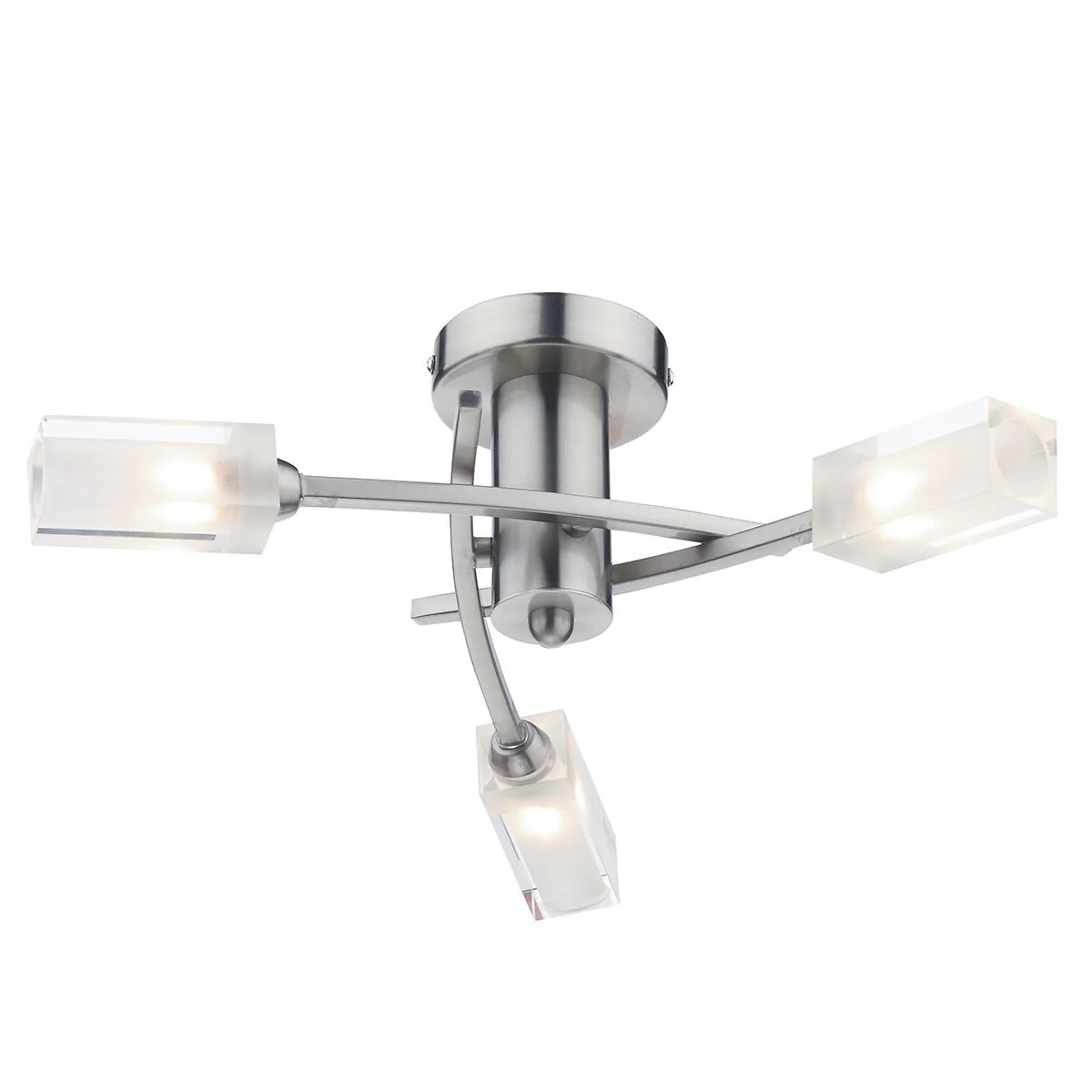 Morgan 3/6Lt Semi Flush Light - Black Chrome/Antique Brass/Satin Chrome/Polished Chrome Finish - Image 7