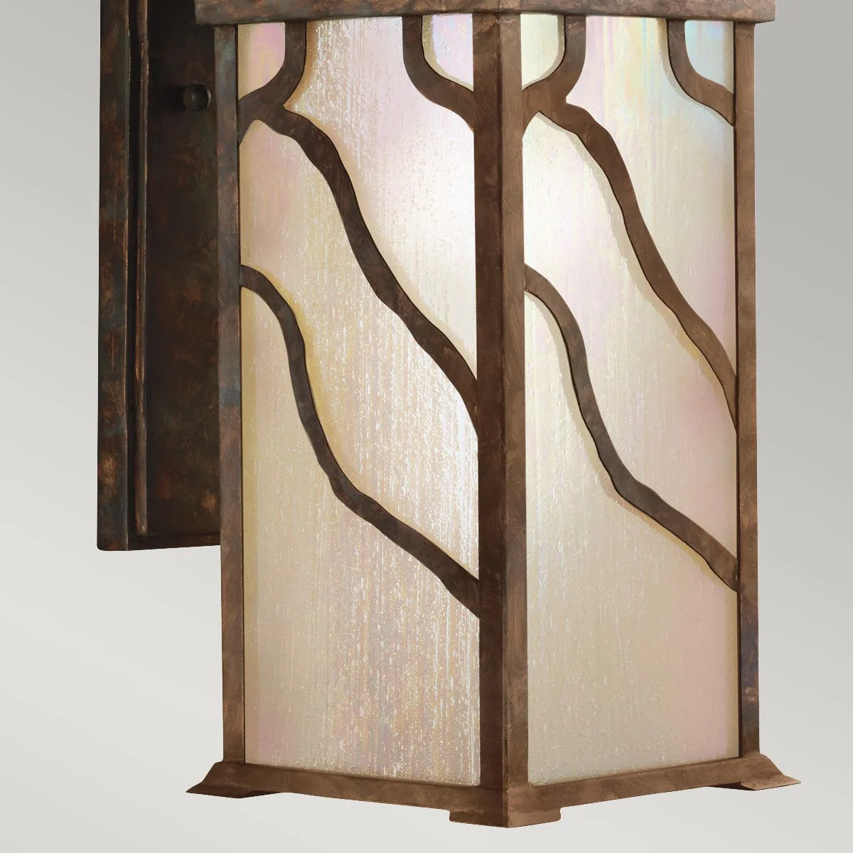 Morris 1 Light Small/Medium/Large Outdoor Lantern - Distressed Copper E27 IP44 - Image 15