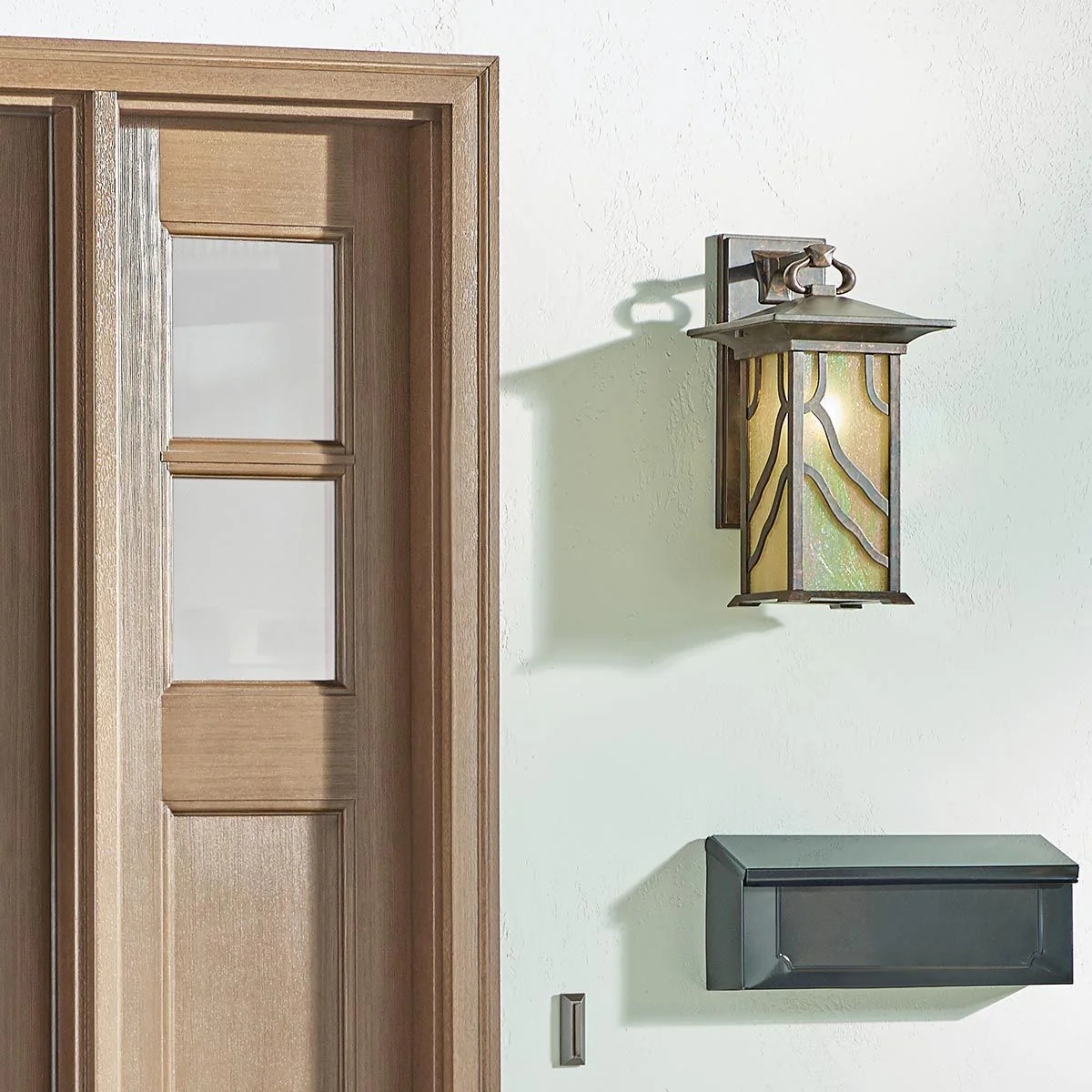 Morris 1 Light Small/Medium/Large Outdoor Lantern - Distressed Copper E27 IP44 - Image 18