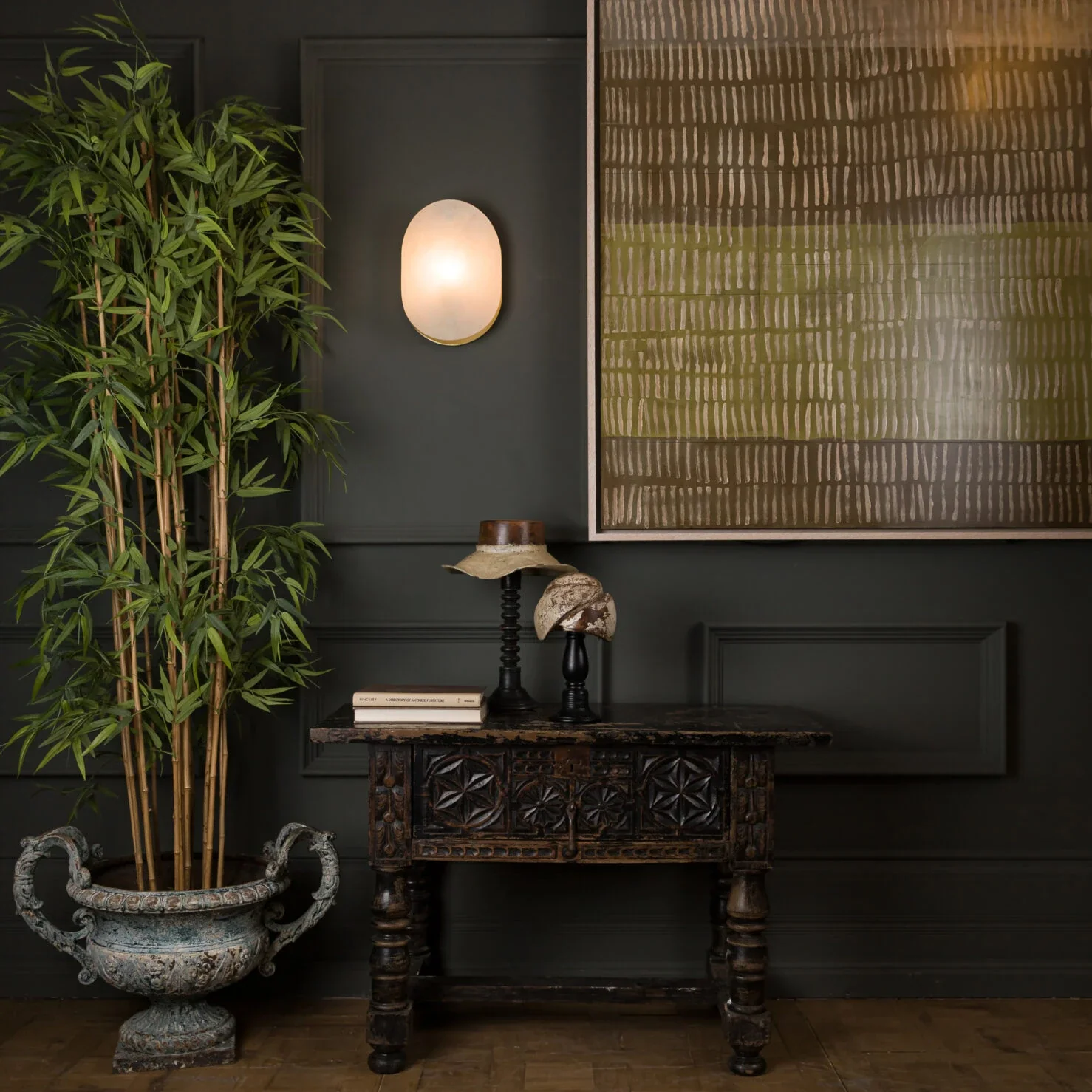 Mosman Linear/ Curve/ Disk Wall Sconce- Bronze/ Brass Finishes - Image 10