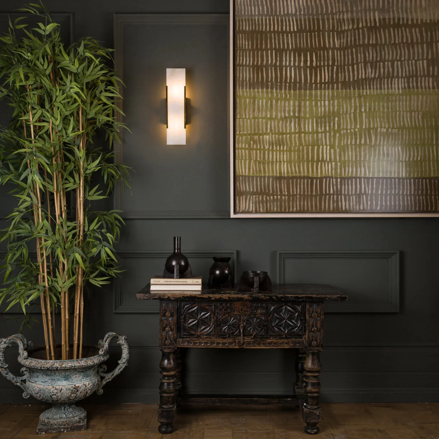 Mosman Linear/ Curve/ Disk Wall Sconce- Bronze/ Brass Finishes - Image 11
