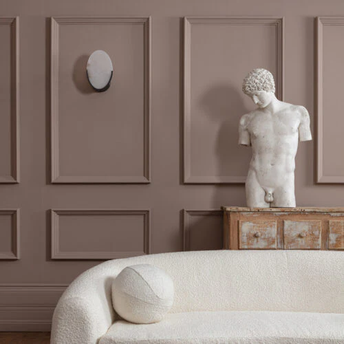 Mosman Linear/ Curve/ Disk Wall Sconce- Bronze/ Brass Finishes - Image 2