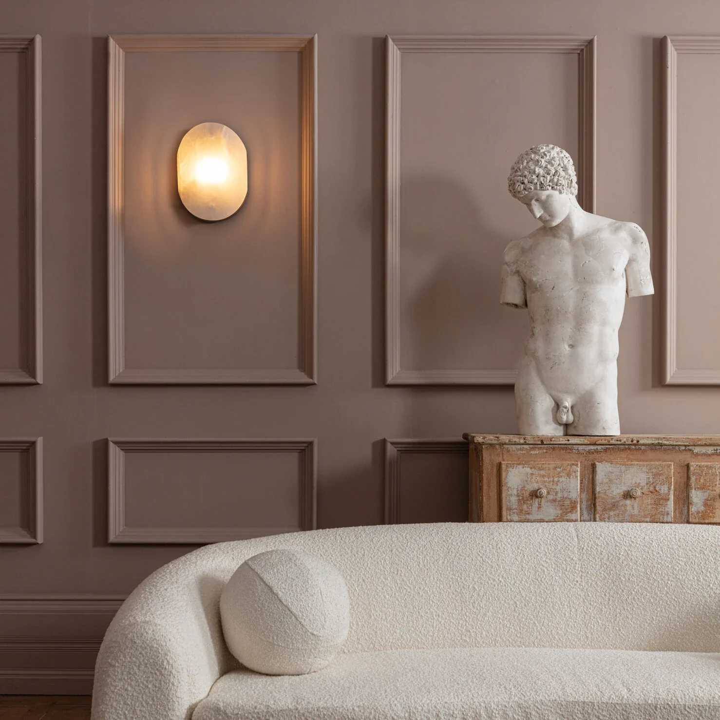 Mosman Linear/ Curve/ Disk Wall Sconce- Bronze/ Brass Finishes - Image 21