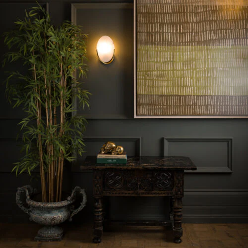 Mosman Linear/ Curve/ Disk Wall Sconce- Bronze/ Brass Finishes - Image 5