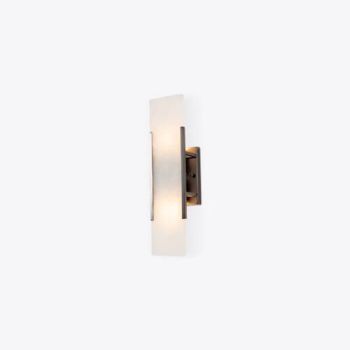 Mosman Linear/ Curve/ Disk Wall Sconce- Bronze/ Brass Finishes - Image 6