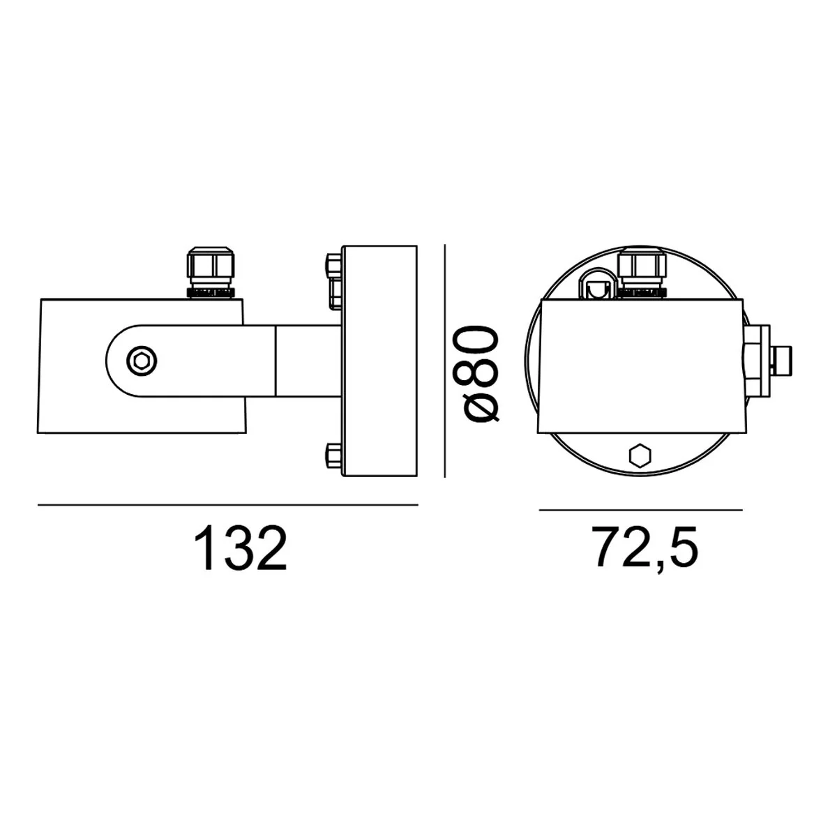 Moss LED Wall Light - Graphite - Image 7