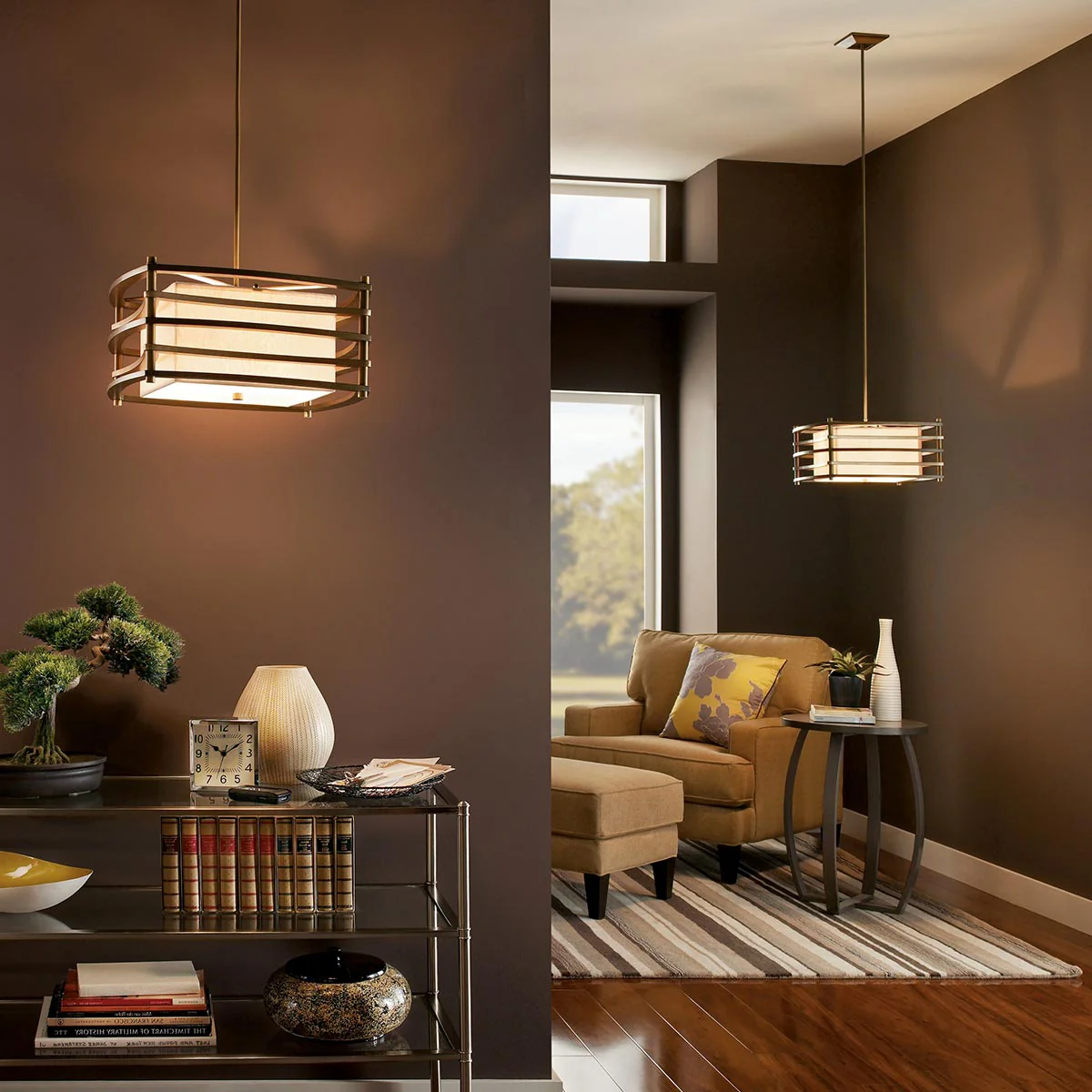 Moxie 2 Light Small Pendant - Cambridge Bronze E27 - Image 5