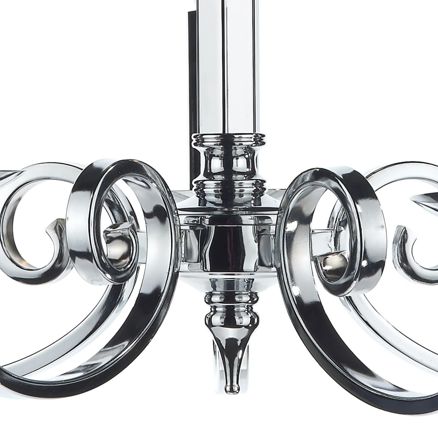 Murray 5/8Lt Centre Ceiling Dual Mount Light - Antique Brass/Polished Chrome - Image 11