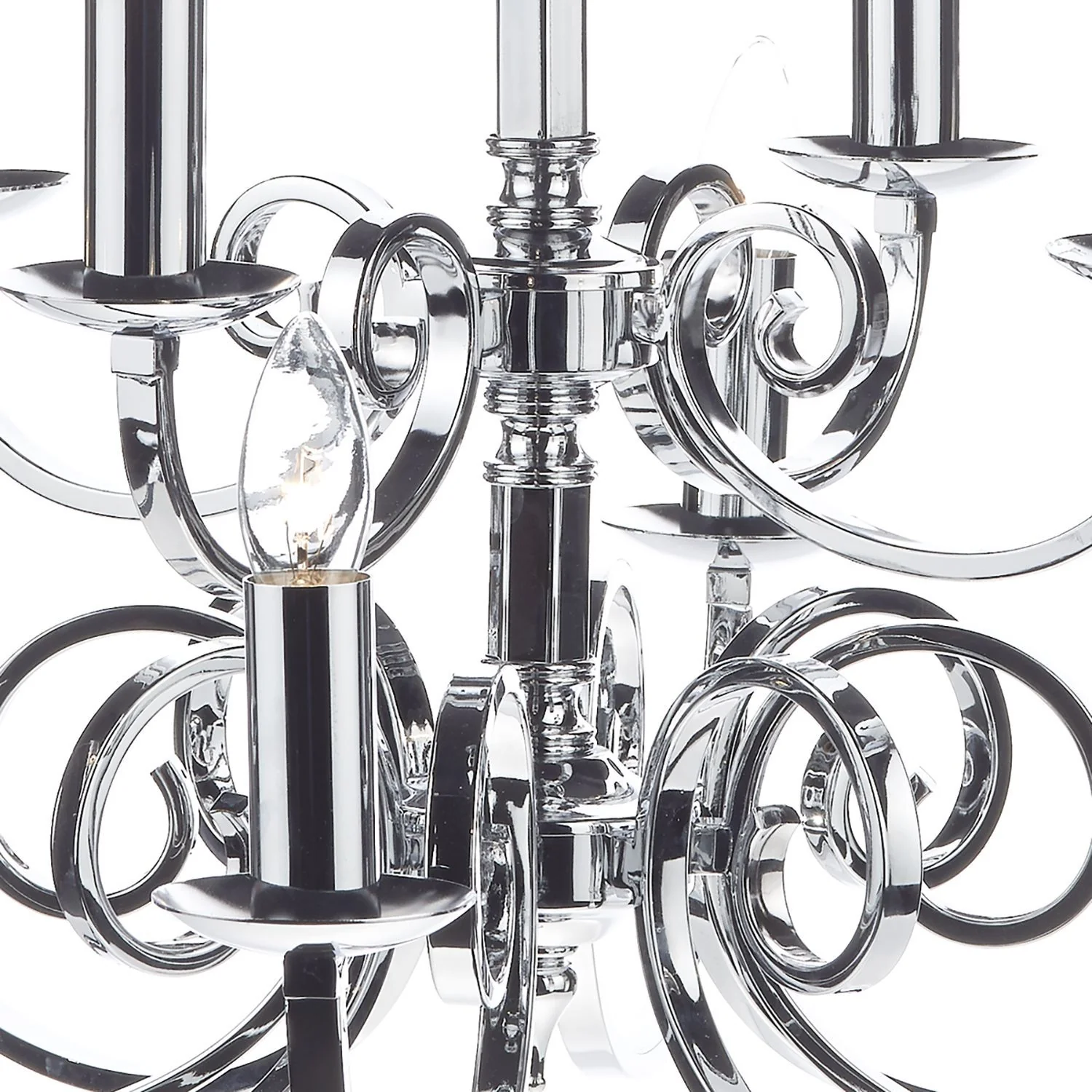 Murray 5/8Lt Centre Ceiling Dual Mount Light - Antique Brass/Polished Chrome - Image 15