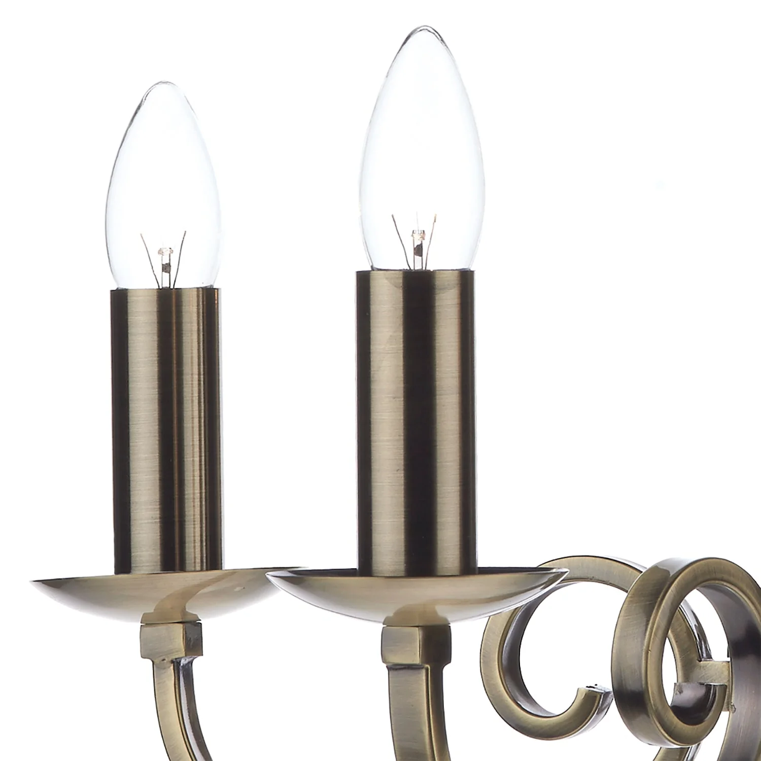 Murray 5/8Lt Centre Ceiling Dual Mount Light - Antique Brass/Polished Chrome - Image 19
