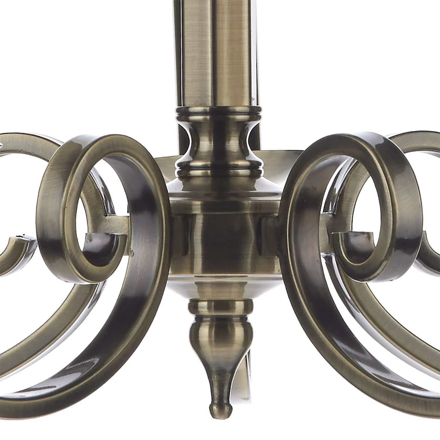 Murray 5/8Lt Centre Ceiling Dual Mount Light - Antique Brass/Polished Chrome - Image 2