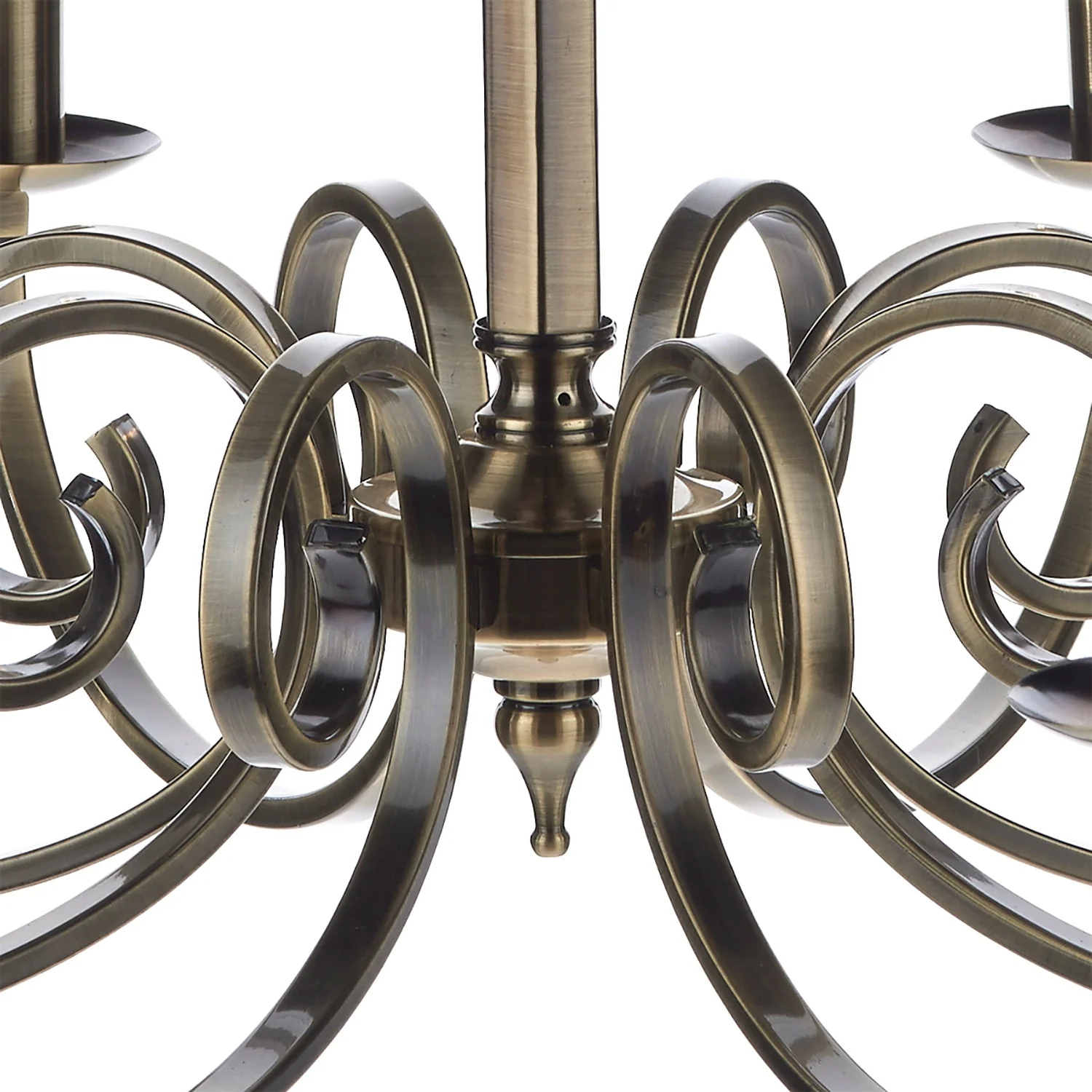 Murray 5/8Lt Centre Ceiling Dual Mount Light - Antique Brass/Polished Chrome - Image 21