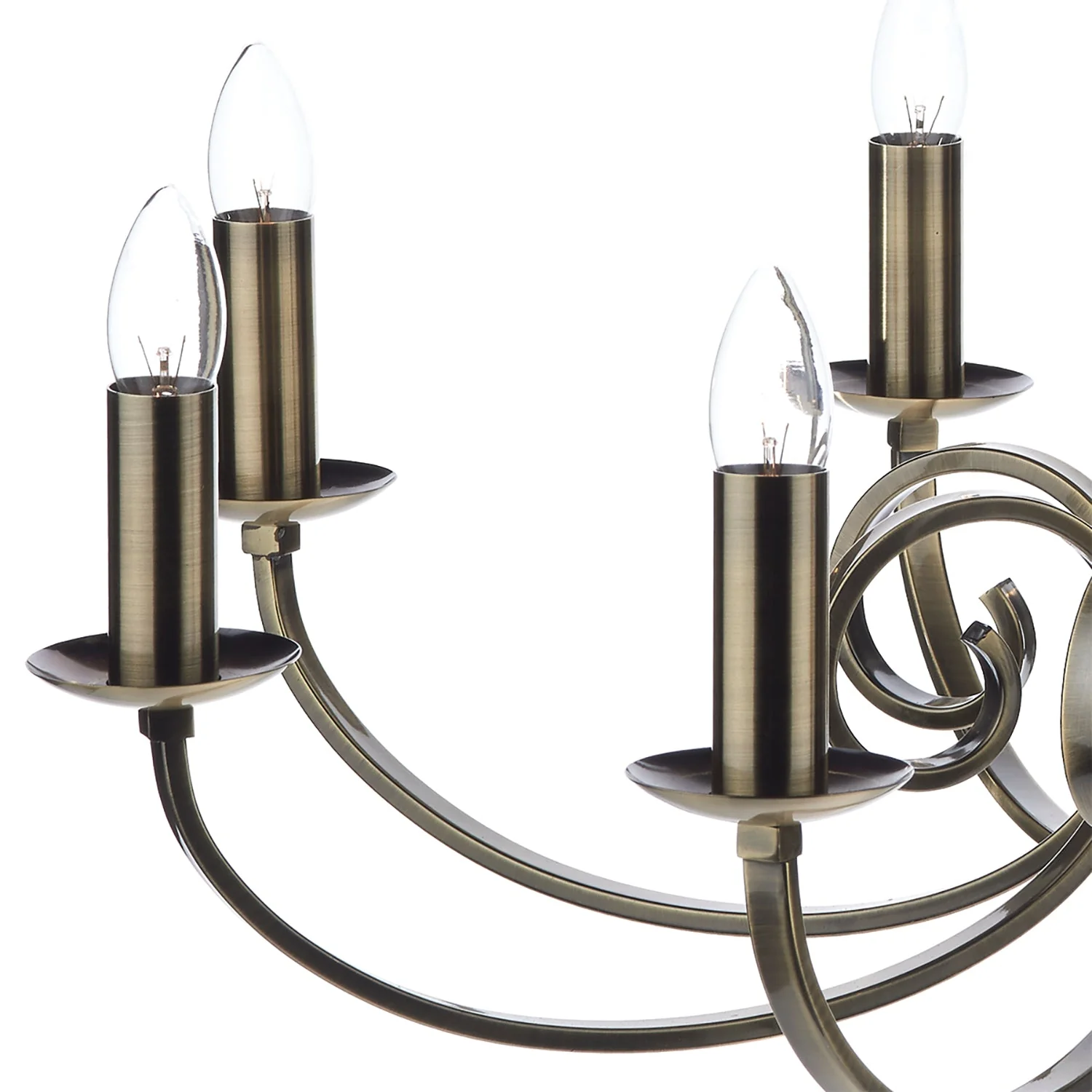 Murray 5/8Lt Centre Ceiling Dual Mount Light - Antique Brass/Polished Chrome - Image 22